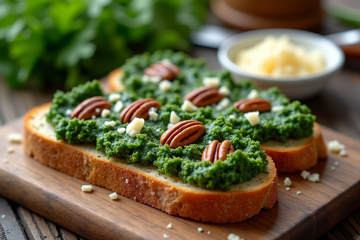 pesto kale